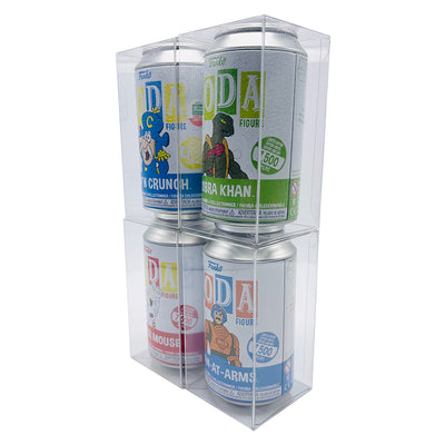 display geek best funko soda protectors toobs thick strong uv scratch flat top stack vinyl plastic shield vaulted eco armor fits collect protect display case kollector protector stackers stands steps tops tubes