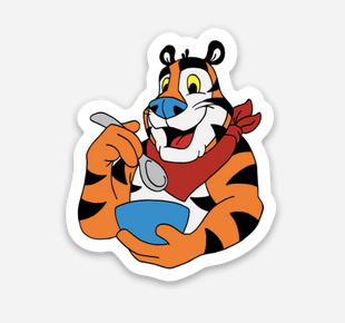 Tiger Sticker  (1.67" x 2") - Display Geek