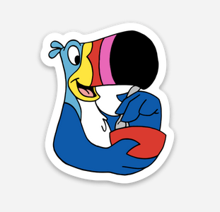 Toucan Sticker  (1.67" x 2") - Display Geek