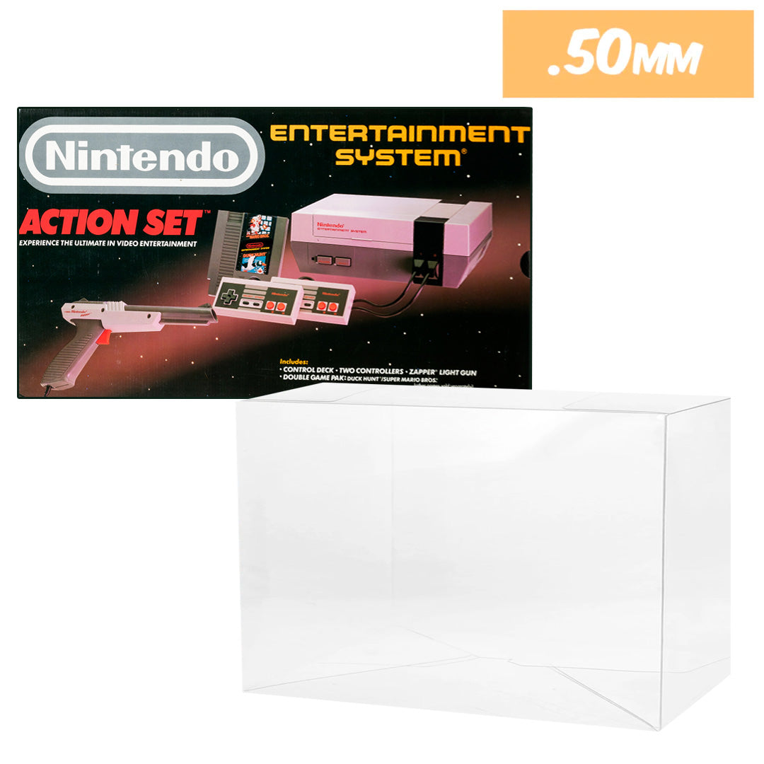 VIDEO GAME CONSOLE Box Protectors for NES ACTION Boxes (50mm thick, UV & Scratch Resistant)