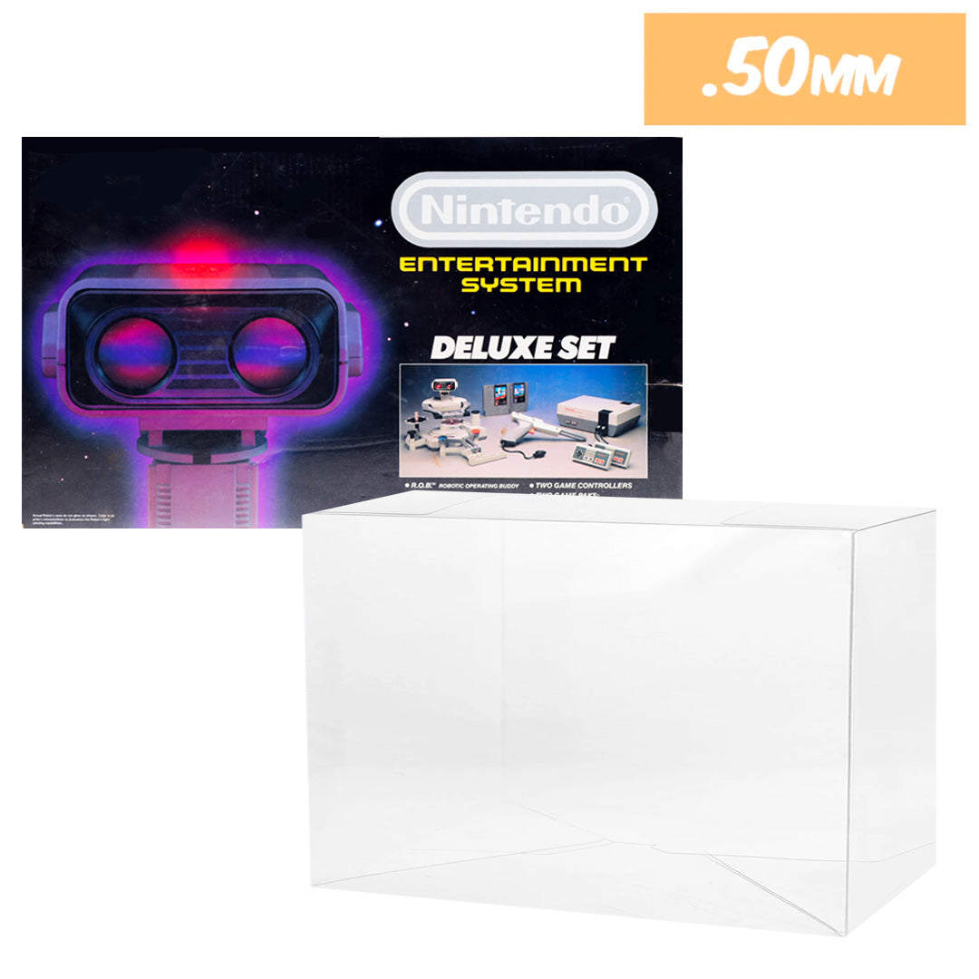 Console Box Cap Plastic Protector for NES DELUXE Video Game Console Box (0.50mm thick ...