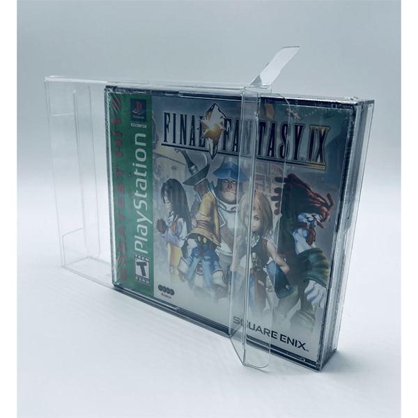 Video Game Plastic Protector Case for Sony Playstation PS1 Game Box Double Jewel Case on The Protector Guide App by Display Geek