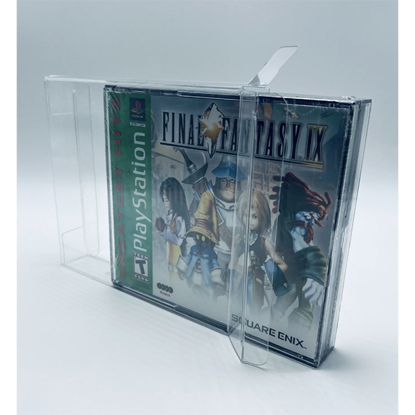 5 Custodie Protettive In Plastica Per PlayStation 1 - Doppio Scomparto - Trasparenti