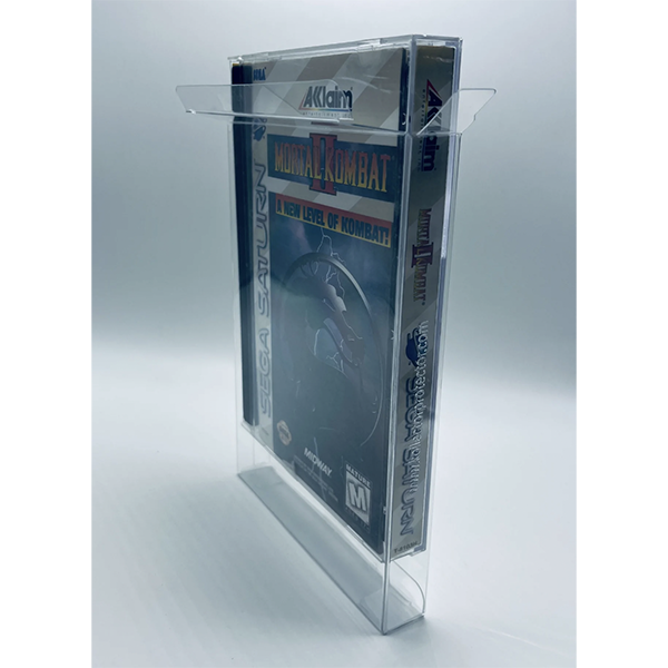 VIDEO GAME BOX Protectors for SEGA CD, SATURN, PS1 LONG Game Boxes (50mm thick, UV & Scratch Resistant)