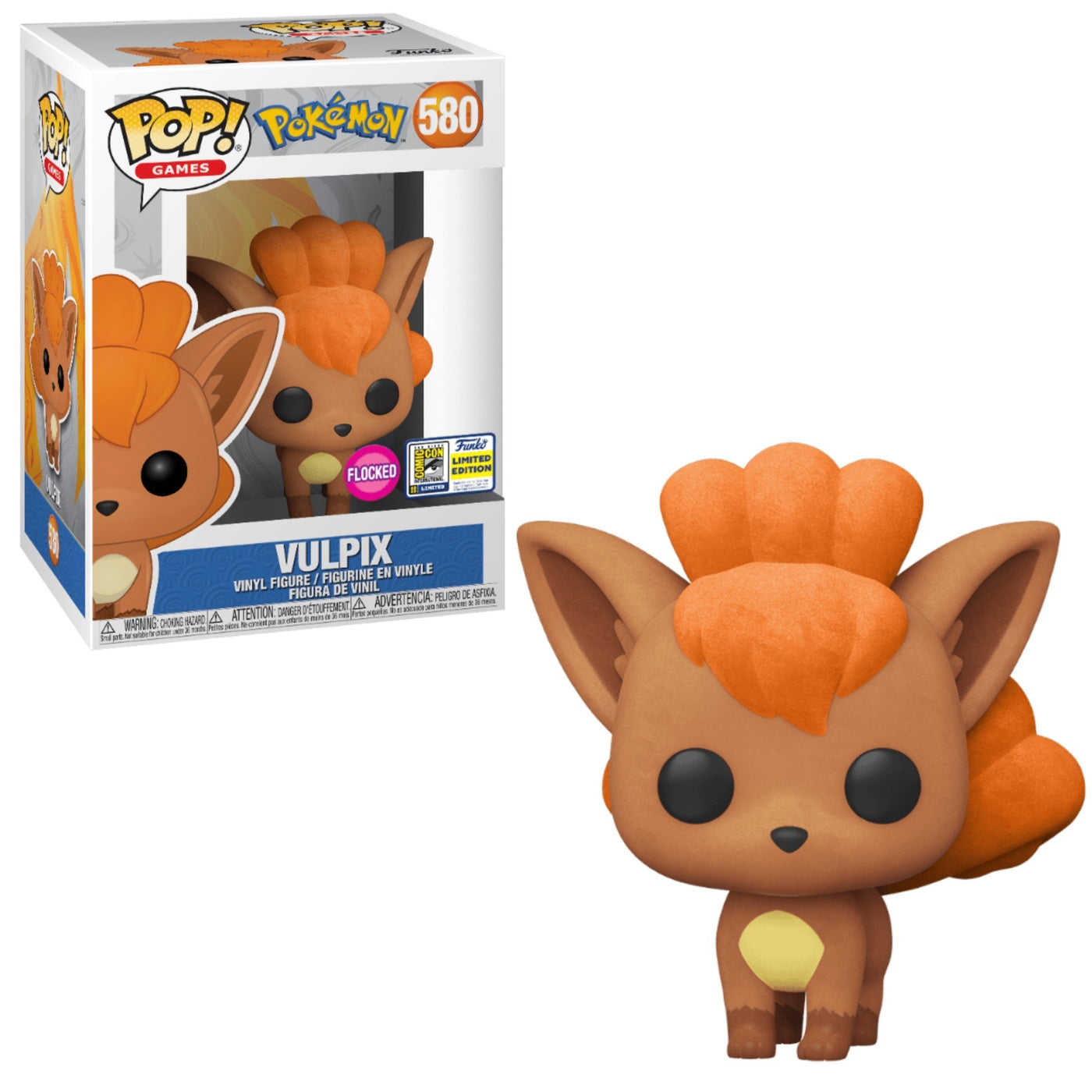 Pokemon - Vulpix Flocked (SDCC Sticker)