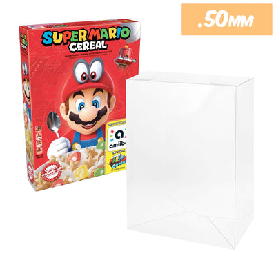 SUPER MARIO ODYSSEY AMIIBO CEREAL Protectors for Funkos (50mm thick)