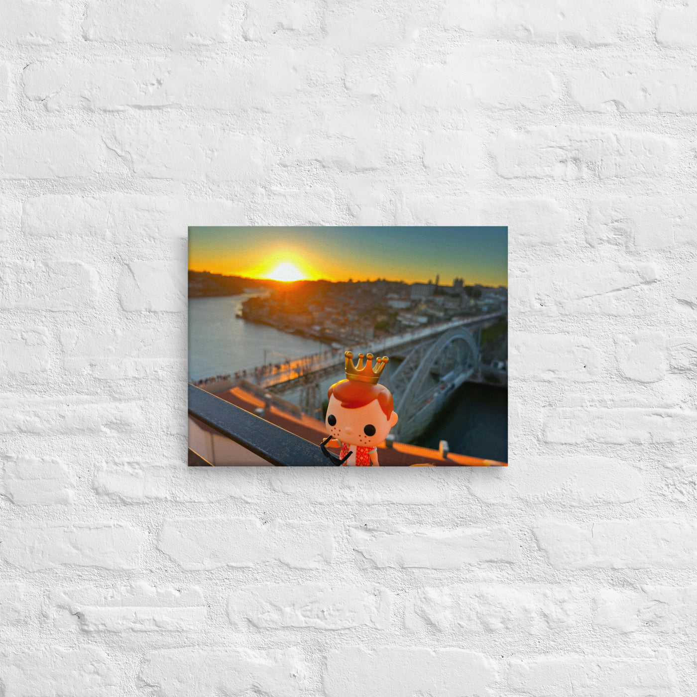 Freddy Funko in Porto Portugal Pop Photography Giant Canvas by Nomading Nerds