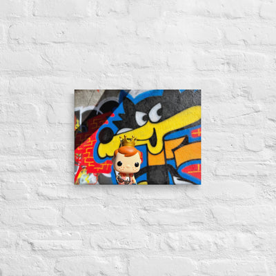 Freddy Funko in Sarajevo Bosnia Pop Photography Giant Canvas by Nomading Nerds