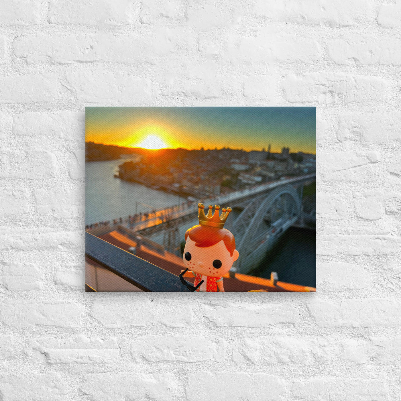 Freddy Funko in Porto Portugal Pop Photography Giant Canvas by Nomading Nerds