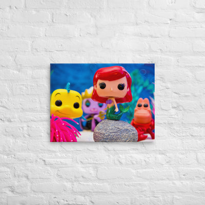 Little Mermaid Funko Pop Photography Giant Canvas by UrbanRoxStarr