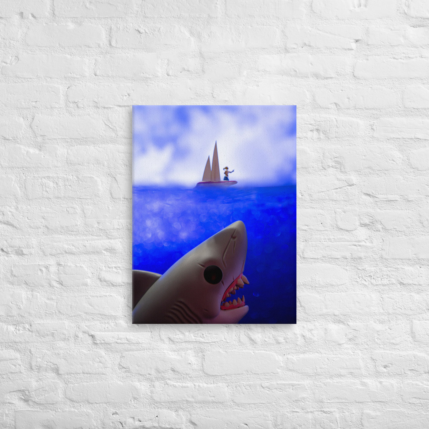 Jaws Funko Pop Photography Giant Canvas by UrbanRoxStarr