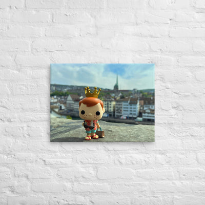 Freddy Funko in Zurich Switzerland Pop Photography Giant Canvas by Nomading Nerds