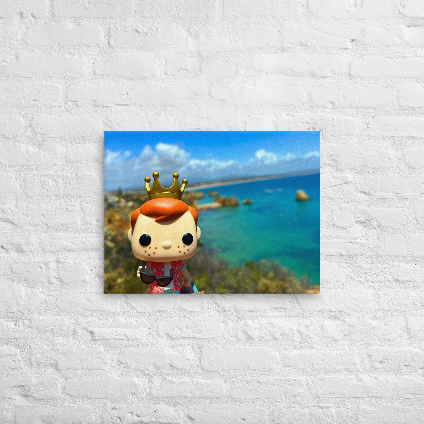 Freddy Funko in Lagos Portugal Pop Photography Giant Canvas by Nomading Nerds