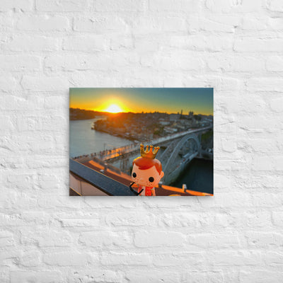 Freddy Funko in Porto Portugal Pop Photography Giant Canvas by Nomading Nerds