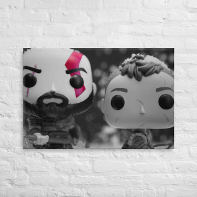 God of War Funko Pop Photography Giant Canvas by UrbanRoxStarr