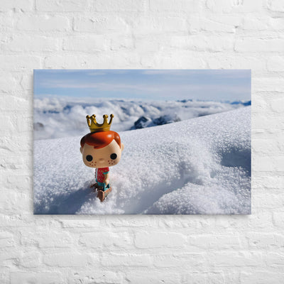 Freddy Funko in Schilthorn Switzerland Pop Photography Giant Canvas by Nomading Nerds