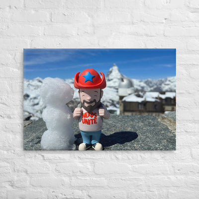 Sully in Zermatt Switzerland Pop Photography Giant Canvas by Nomading Nerds