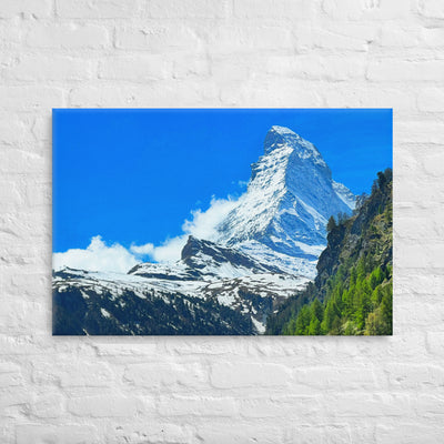 The Matterhorn in Zermatt Switzerland Photography Giant Canvas by Nomading Nerds