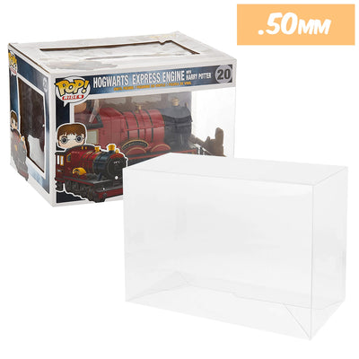 HARRY POTTER TRAINS Pop Protectors for Funko (0.50mm thick) 7.5h x 10.5w x 8d