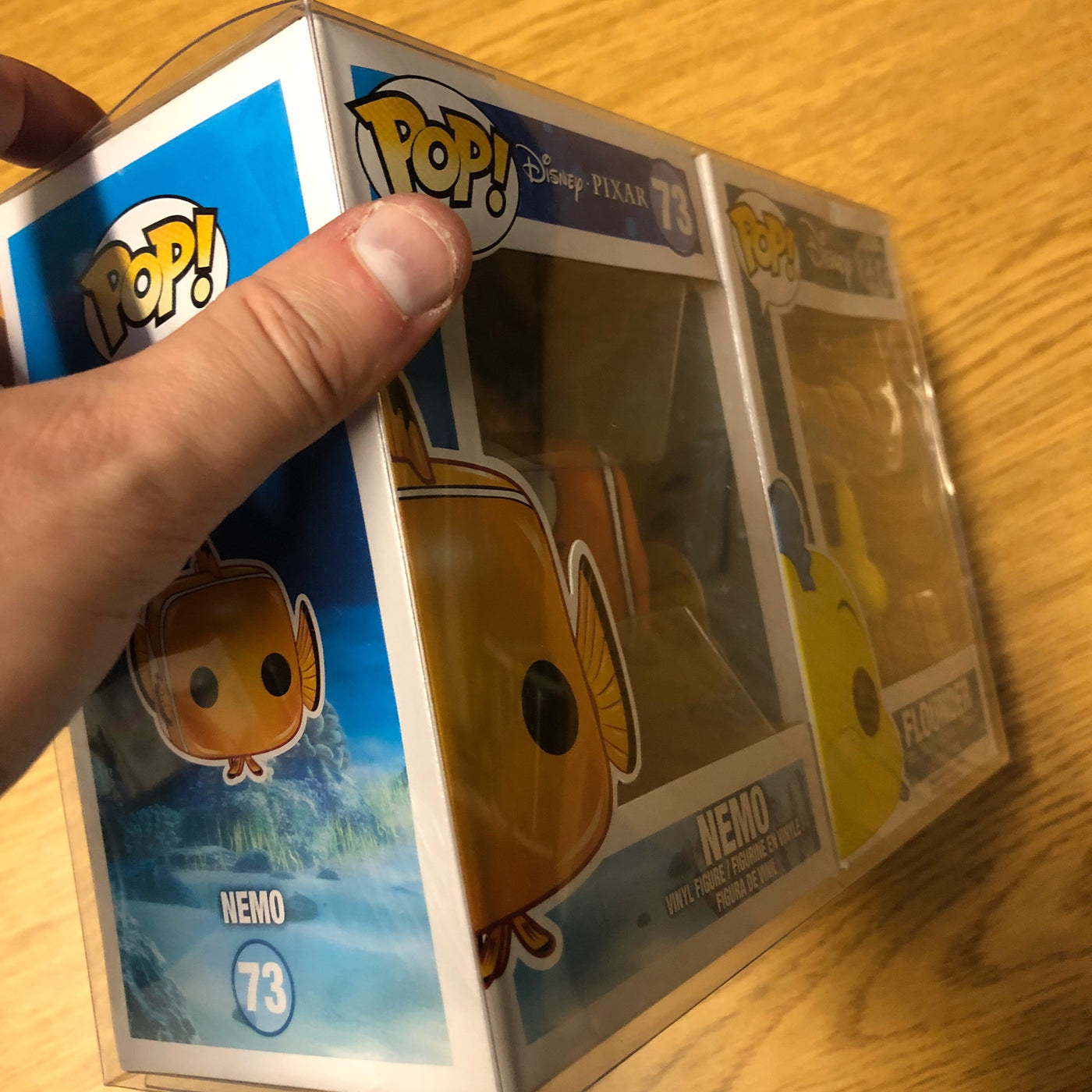 finding nemo 2 pops side by side best funko pop protectors thick strong uv scratch flat top stack vinyl display geek plastic shield vaulted eco armor fits collect protect display case kollector protector