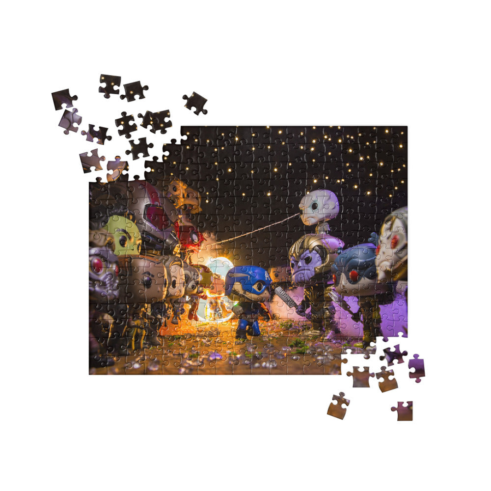 Endgame Funko Pop Photo Jigsaw puzzle by UrbanRoxStarr