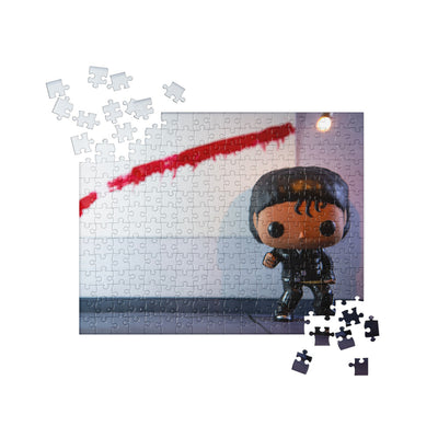 MJ Bad Funko Pop Photo Jigsaw puzzle by UrbanRoxStarr