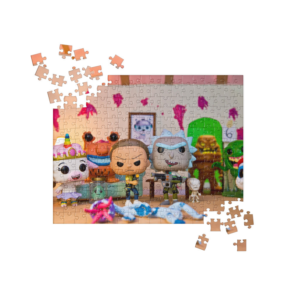 Rick & Morty Funko Pop Photo Jigsaw puzzle by UrbanRoxStarr