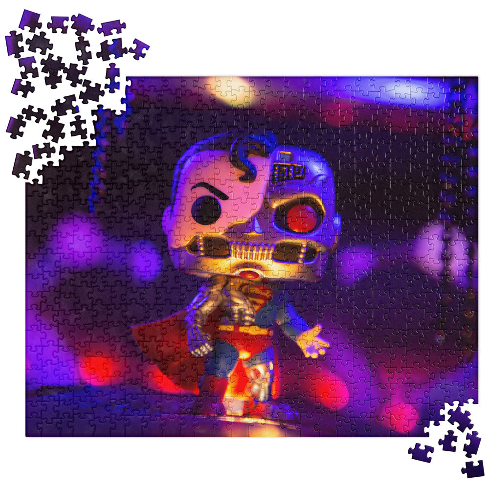 Cyborg Superman Funko Pop Photo Jigsaw puzzle by UrbanRoxStarr