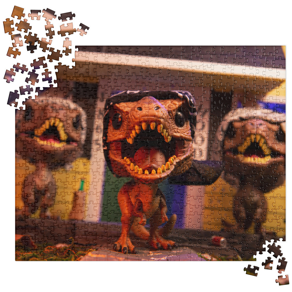 Dinos in da Hood Funko Pop Photo Jigsaw puzzle by UrbanRoxStarr