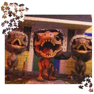 Dinos in da Hood Funko Pop Photo Jigsaw puzzle by UrbanRoxStarr