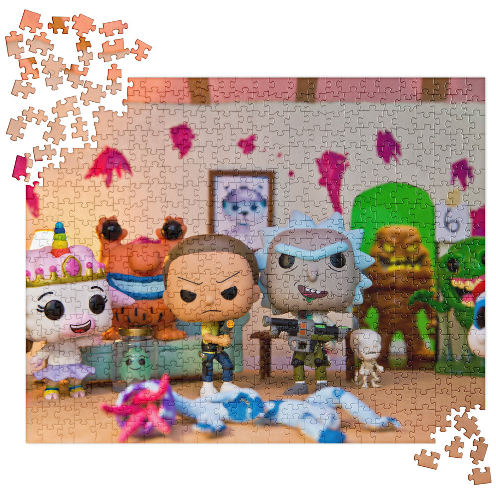 Rick & Morty Funko Pop Photo Jigsaw puzzle by UrbanRoxStarr