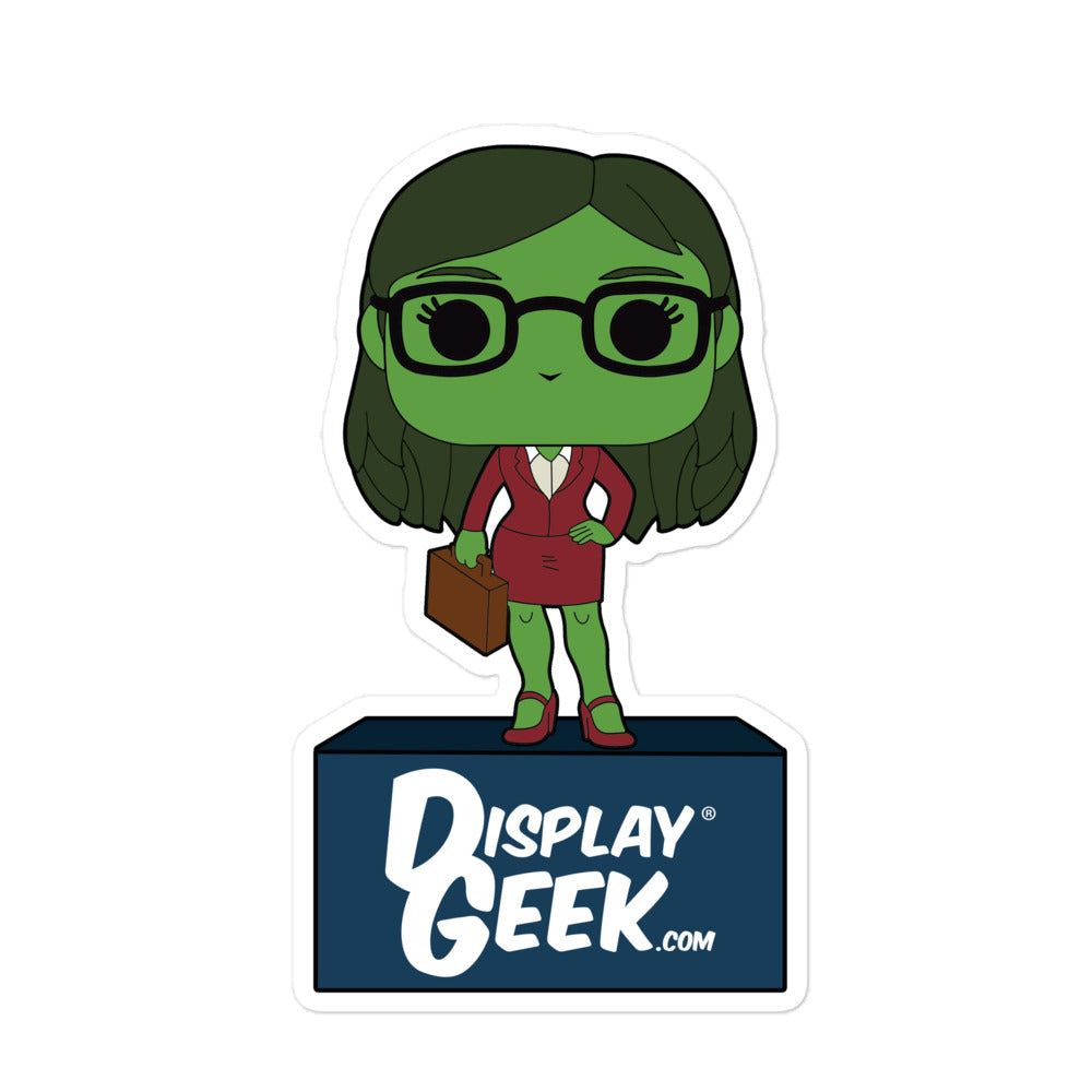Mrs. DG She-Hulk Sticker (DG Mascot Fan Art)