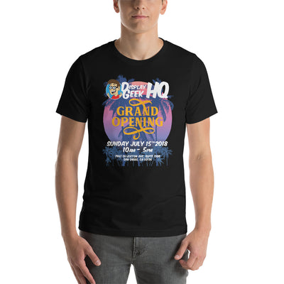 2018 Display Geek HQ Grand Opening - Short-Sleeve Unisex T-Shirt - Display Geek