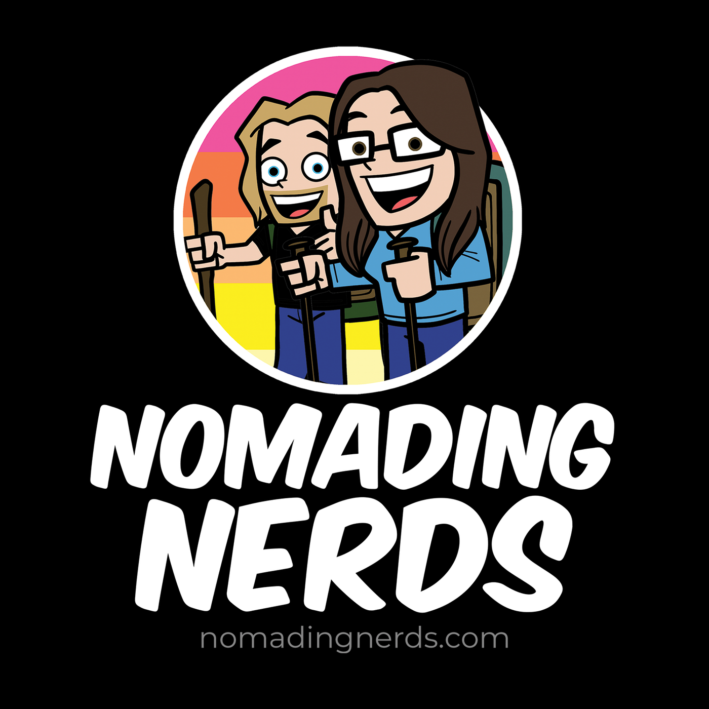 nomading nerds logo shirt travel digital nomad location independent remote work