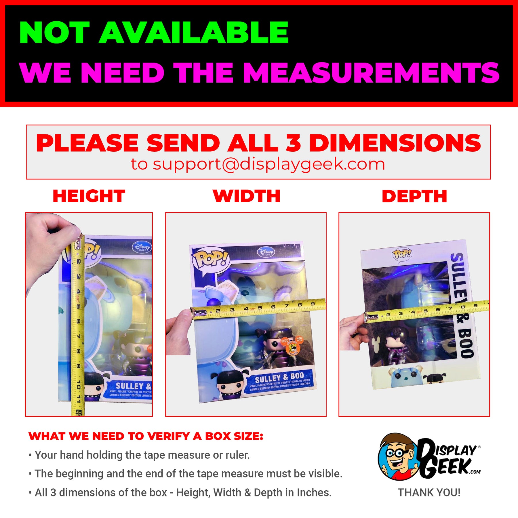Missing Protector MISSING - ODD SIZE Pop Protectors (Please Measure and email us ...